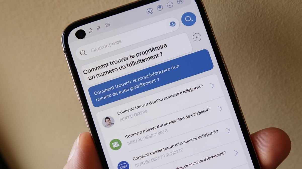 Trouver propriétaire numéro téléphone