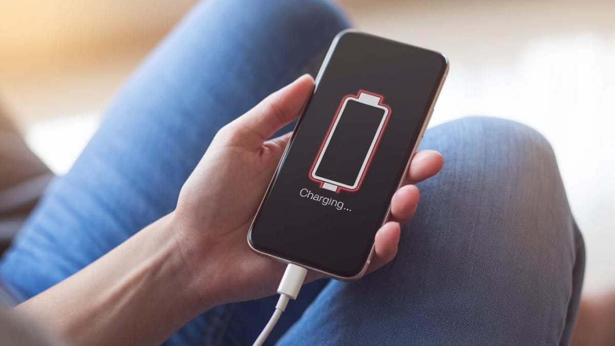 Chargement de batterie de smartphone