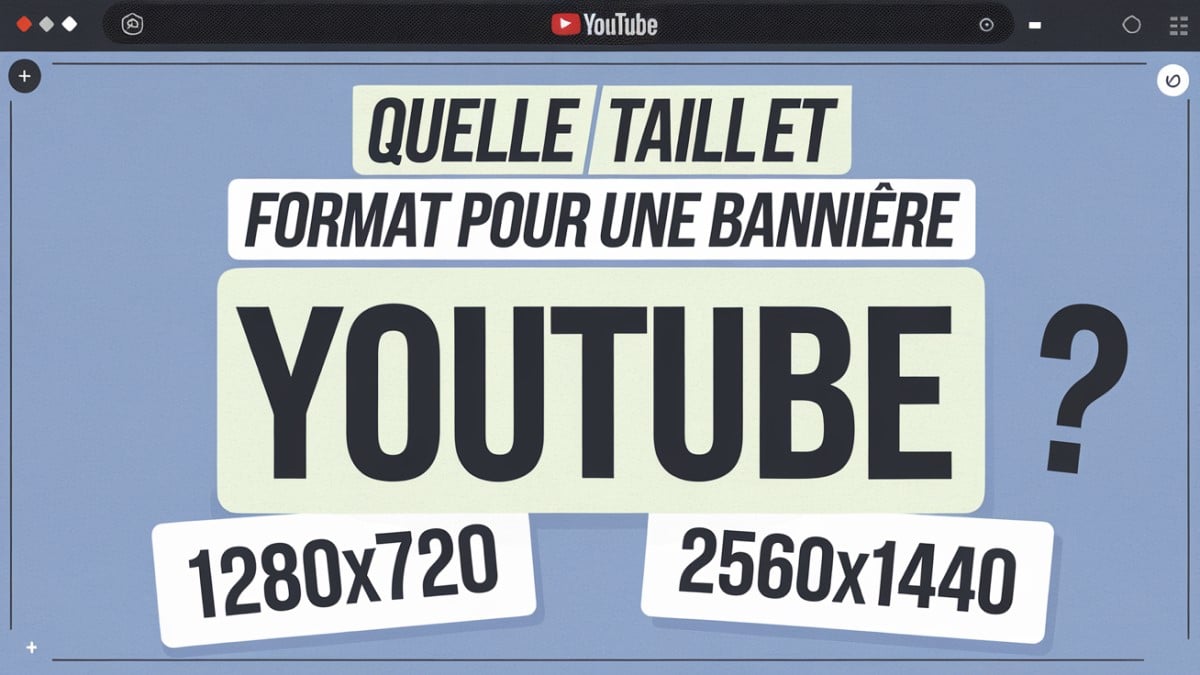 texte alternatif dimensions bannière YouTube