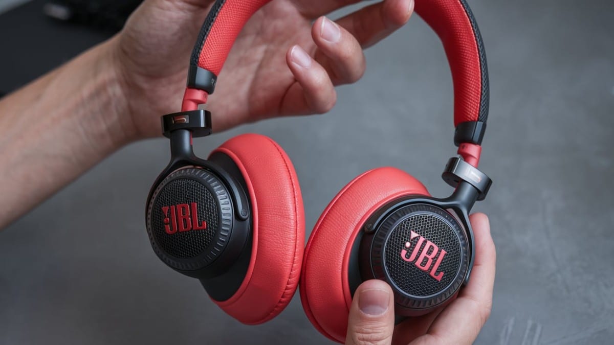 Casque audio JBL rouge