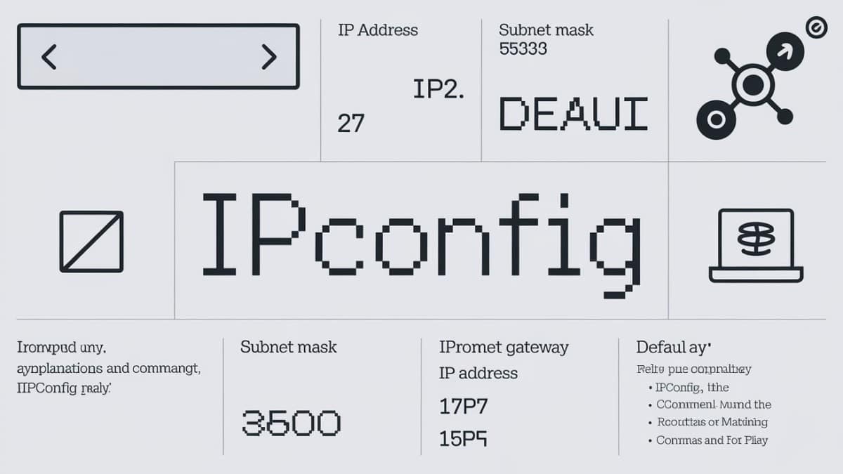 Informations ipconfig réseau