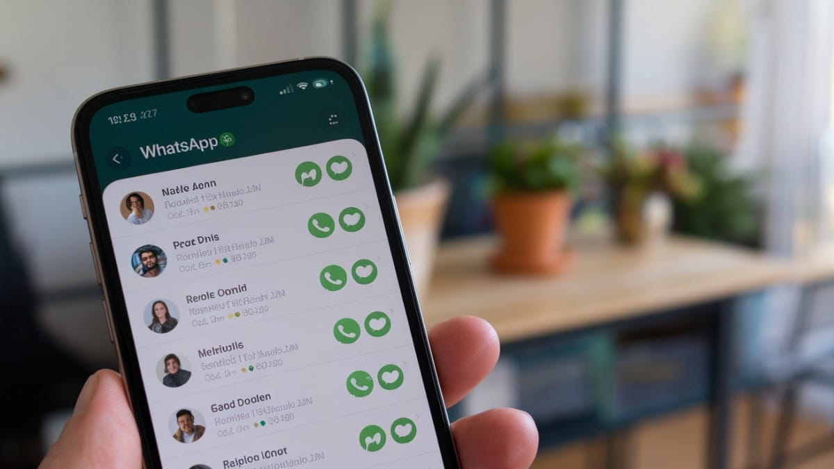 Contacts visibles sur WhatsApp