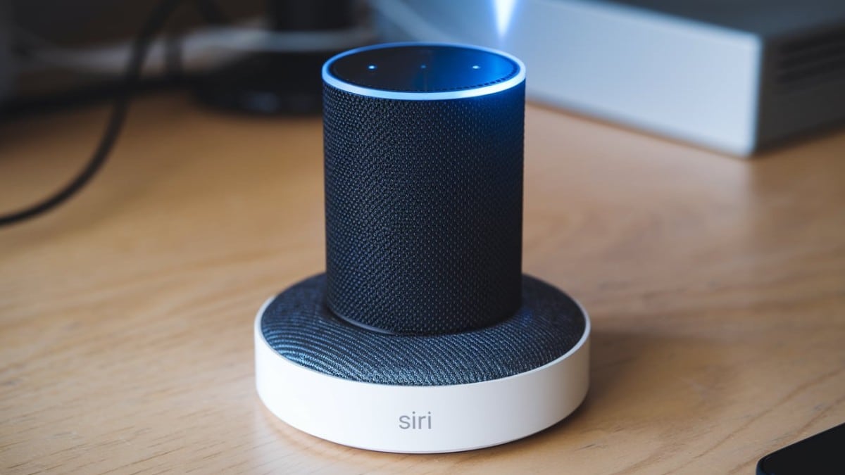 Enceinte connectée Siri activée