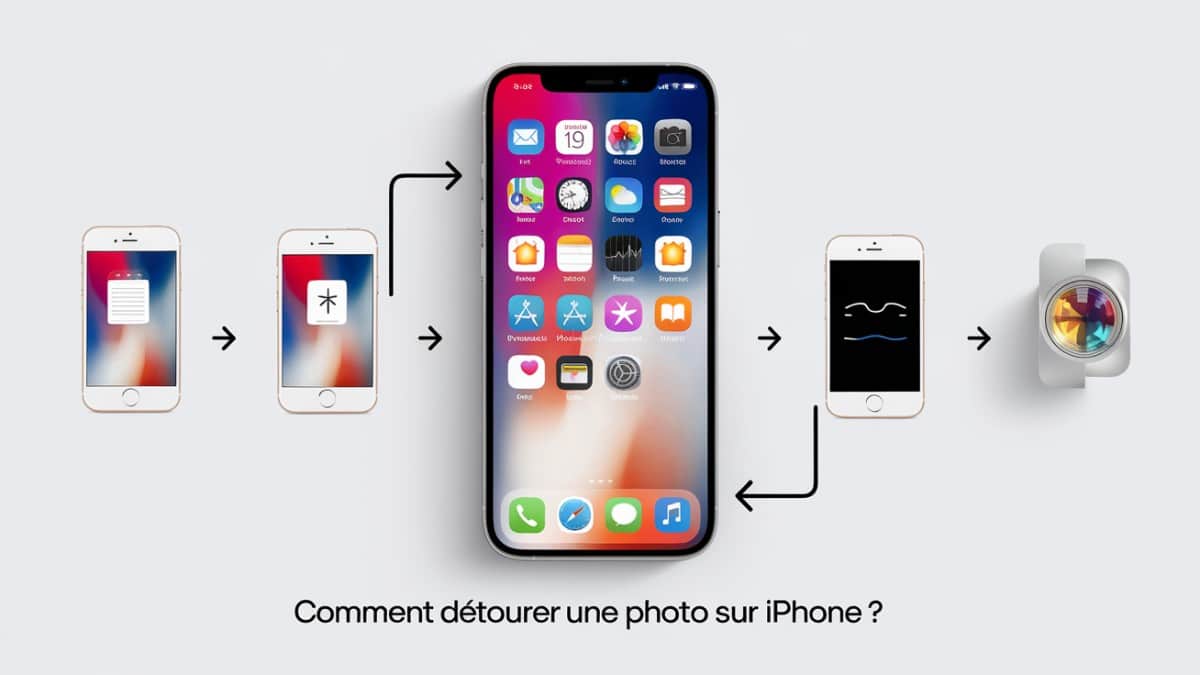 Étapes détourage photo iPhone