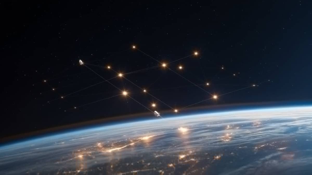 Constellation de satellites connectés