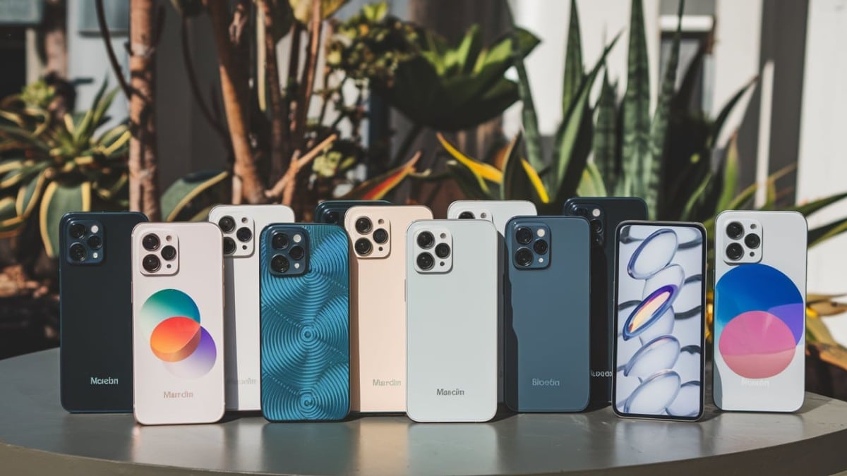 Smartphones design et variés