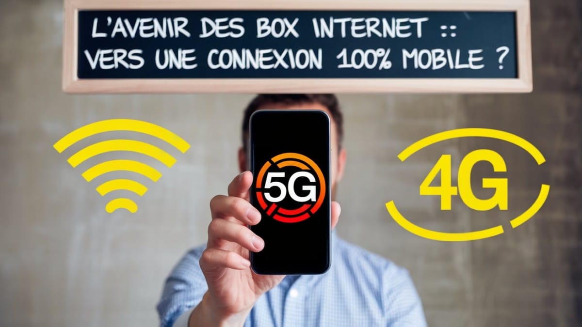 Smartphone avec logo 5G