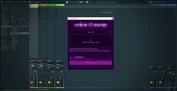 interface de voice swap