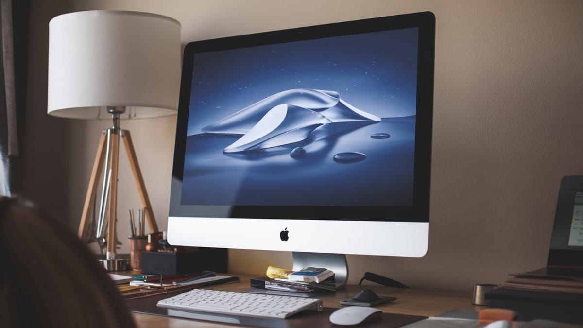 Ordinateur Apple sur bureau