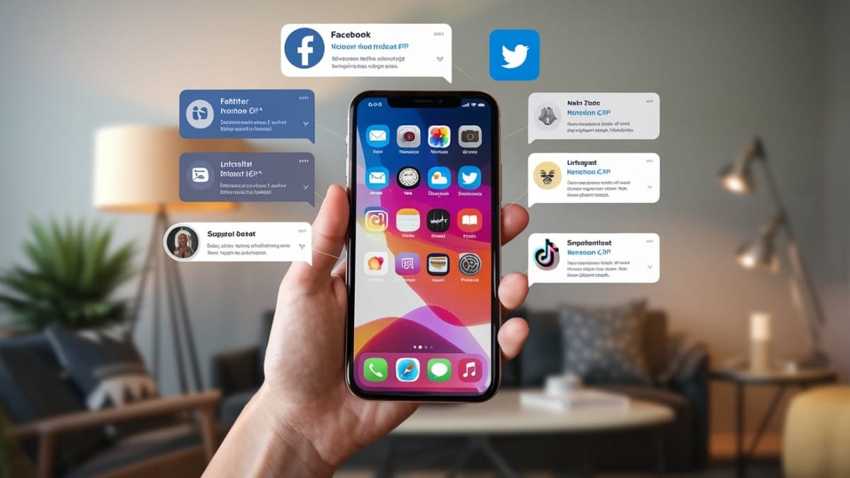 Notifications interactives sur smartphone