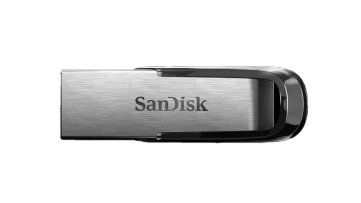 Clé USB SanDisk argentée