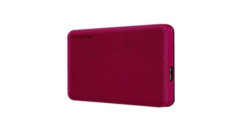 HDD portable Toshiba rouge