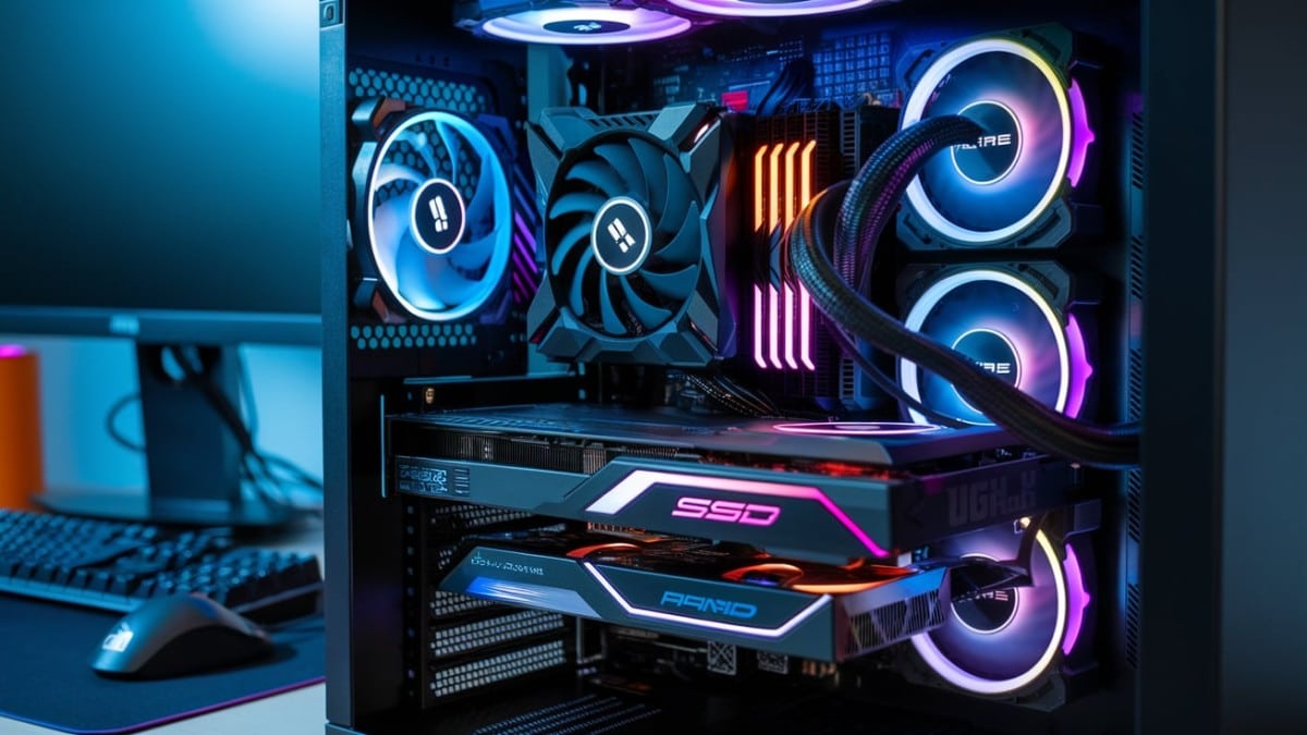 PC gaming éclairage RGB