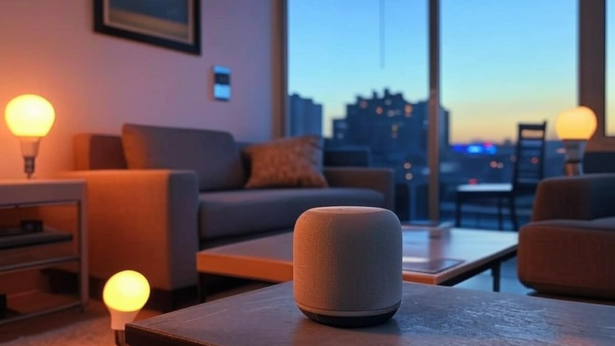 Enceinte connectée dans salon