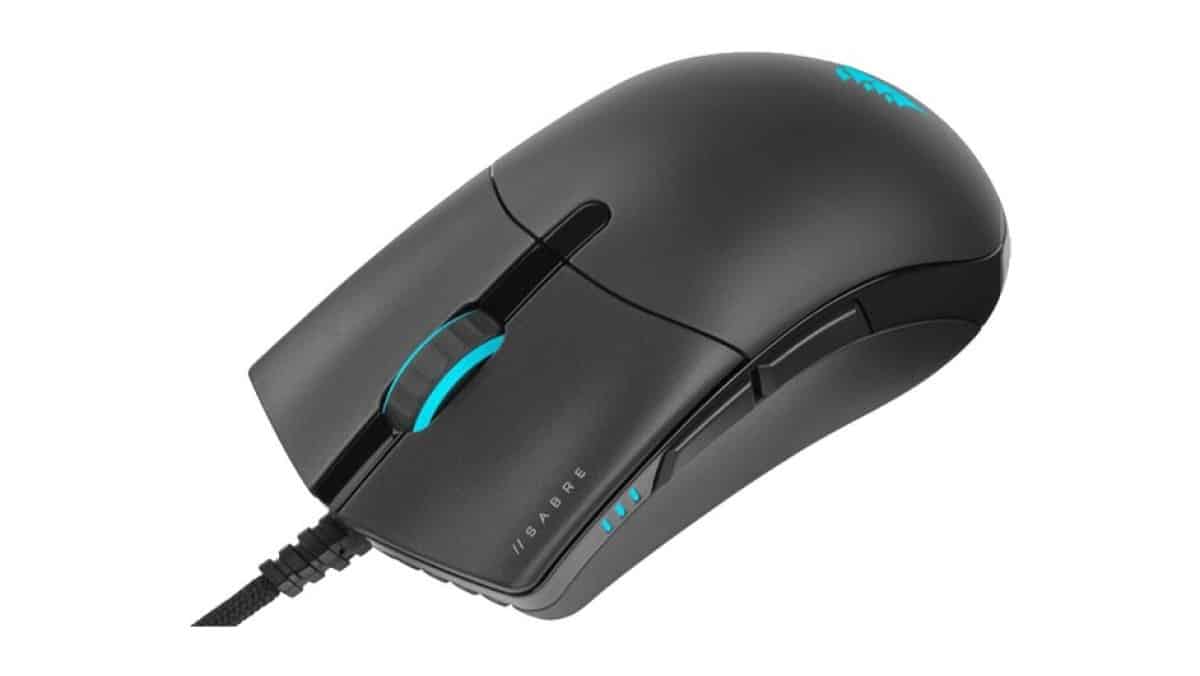 Souris Corsair filaire noire