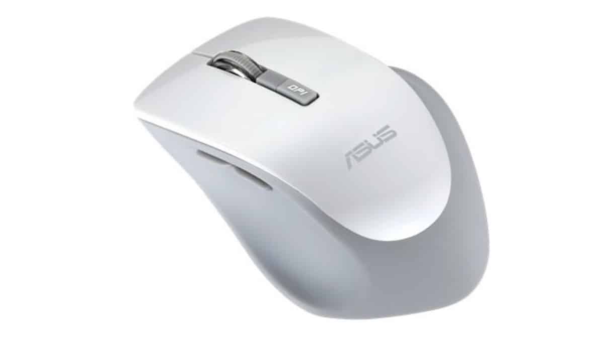 Souris ergonomique Asus blanche
